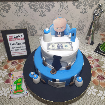 2 Tier BOSS Baby Fondant Cake