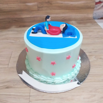 Father and Son Theme Cake