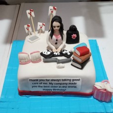 Dentist Girl Theme Cake
