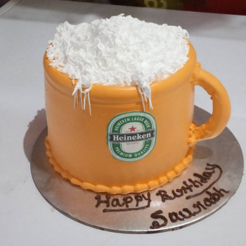 Heineken Beer Mug Cake