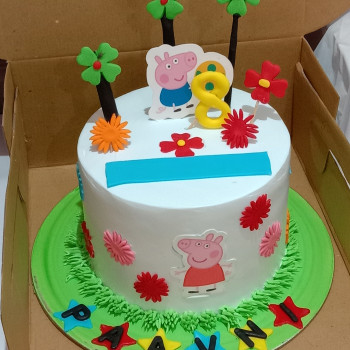 Peppa Pig Cream Cake