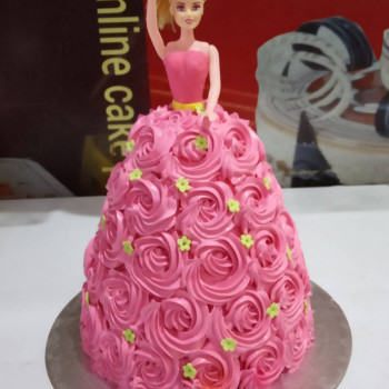 Pink Barbie Cake
