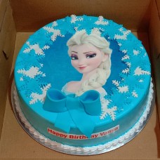 Princess Elsa Semi Fondant Cake